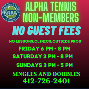 tennis non members